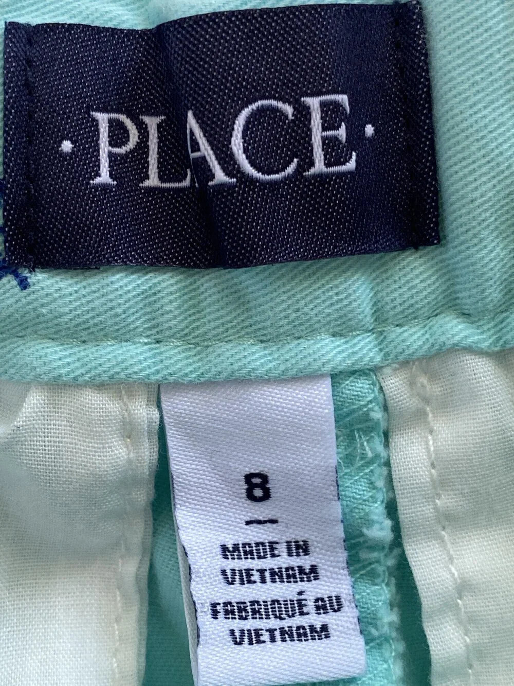 The Children's Place Aqua Nautical Embroidered Shorts Boys 8